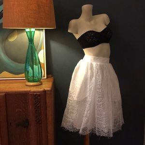 NWT Tov Holy Mesh Layered Full Skirt